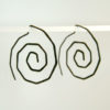 spiral, snoede øreringe, krusedulle øreringe, organiske øreringe, runde, store øreringe, slangeøreringe, unika, sølv, guld, øreringe,