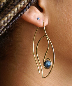 art nouveau ørering perle eamok51