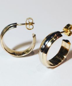 Hoops øreringe hvidguld guld