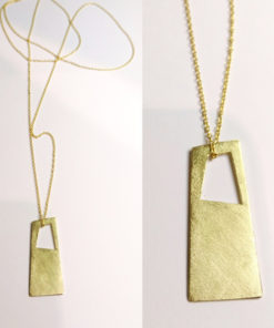 Vedhæng : Skæv Firkant : halsamok43