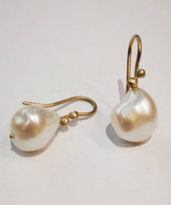 perle, ferskvandsperle, bryllup, bryllupsøreringe, enkle, søde, naturlige, knopper, kugler, organiske, unika, sølv, guld, øreringe,