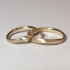 organisk ring med twist og brillant