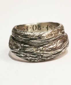 rustik sandstøbt ring
