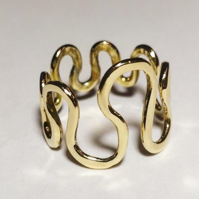 ramok781 Slange ring sving slinger guld
