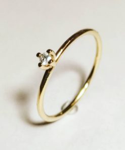 forlovelsesring med brillant