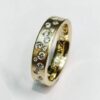 Ring med stjernedrys af brillanter, vielsesring fprofil ramok884