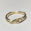 Organisk ring rå diamant
