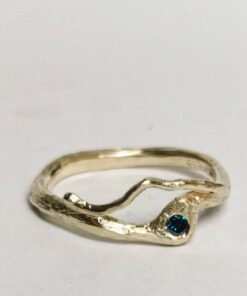 organisk dobbelt ring forlovelsesring