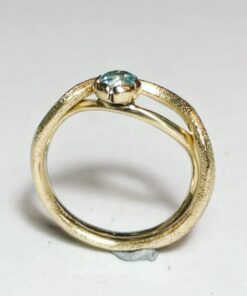 ramok912 Solitaire flet slinger twist blomst blå cc