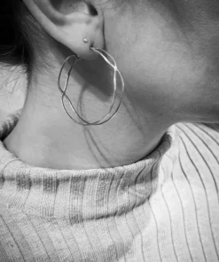 øreringe earring Creoler hoops twit X kryds dobbelt eamok76 model