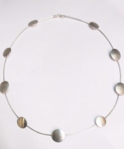 halsamok61 hals halskæde led point cirkel rund plade