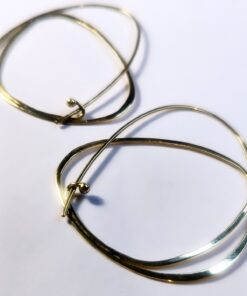 øamok77 ørering øre ear artnouveau artdeco spiral creol sving hoop kugle lukning krusedulle