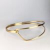 Aamok18 dobbelt armring, trekant, lukke